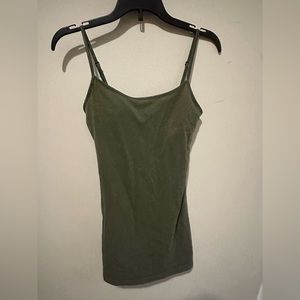 Green camisole tank cami
